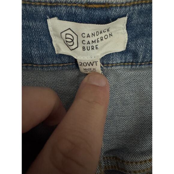 Candace Cameron Bure Jeans 20W TALL  NWT Light Wash Stretch Denim Mid Rise - Picture 9 of 10